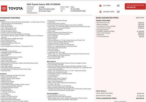 2023 Toyota Camry XSE