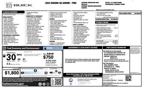 2024 Buick Encore GX Avenir