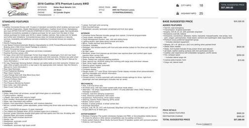 2018 Cadillac XT5 Premium Luxury