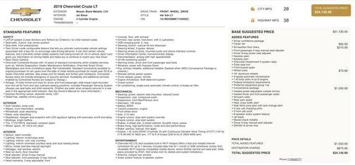 2019 Chevrolet Cruze LT