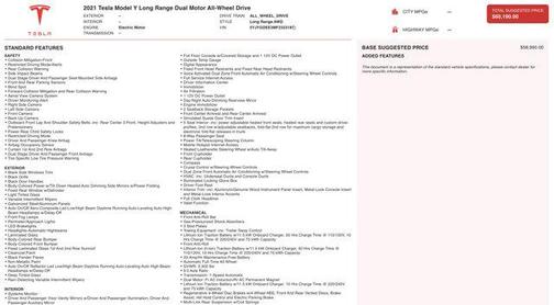 2021 Tesla Model Y Long Range Dual Motor All-Wheel Drive