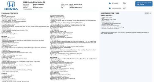 2022 Honda Civic EX