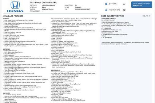 2022 Honda CR-V AWD EX-L