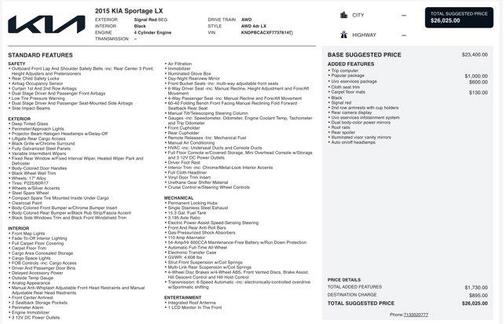 2015 Kia Sportage LX