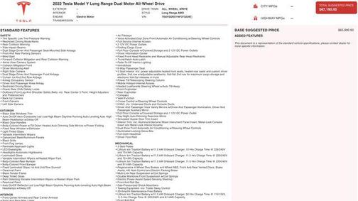 2022 Tesla Model Y Long Range Dual Motor All-Wheel Drive