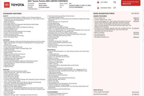 2021 Toyota Tundra Limited