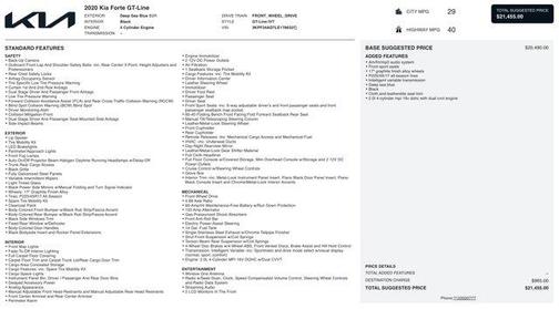 2020 Kia Forte GT-Line
