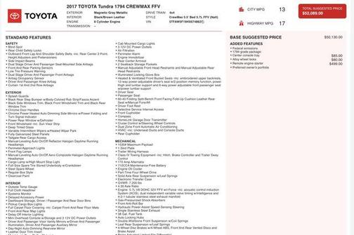 2017 Toyota Tundra 1794 Edition