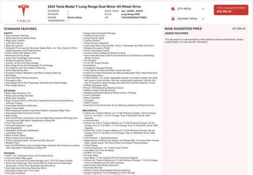 2024 Tesla Model Y Long Range Dual Motor All-Wheel Drive