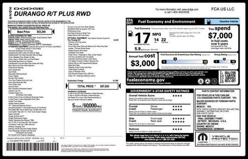 2023 Dodge Durango R/T Plus RWD