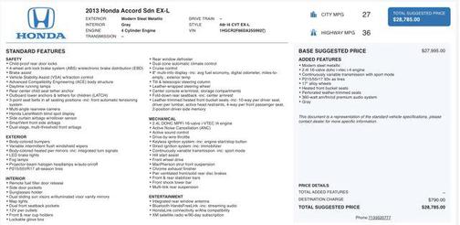 2013 Honda Accord EX-L