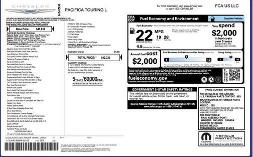 2023 Chrysler Pacifica Touring L