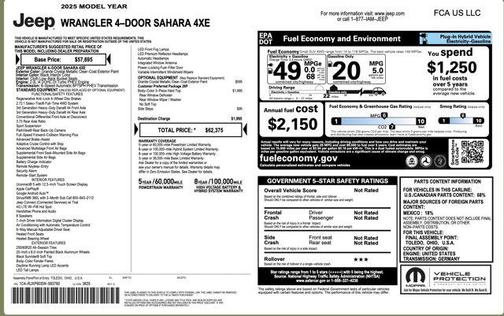 2025 Jeep Wrangler 4xe Sahara
