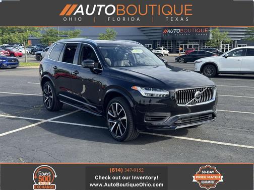 Onyx Black Metallic 2020 Volvo XC90 Hybrid T8 Momentum 7 Passenger