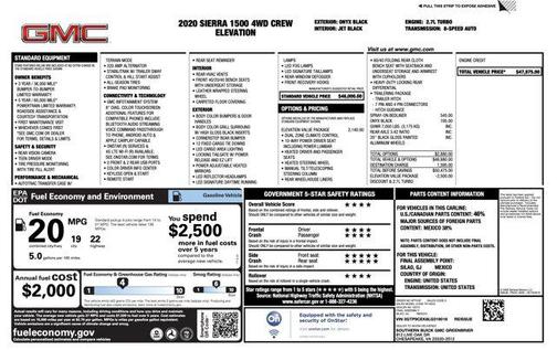 2020 GMC Sierra 1500 Elevation