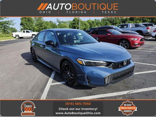 Blue Lagoon Pearl 2025 Honda Civic Sport