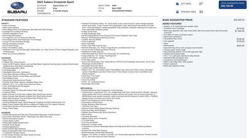 2025 Subaru Crosstrek Sport