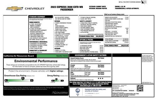 2023 Chevrolet Express 3500 RWD 3500 Extended Wheelbase LS