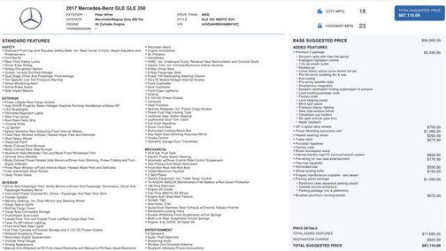 2017 Mercedes-Benz GLE 350 4MATIC