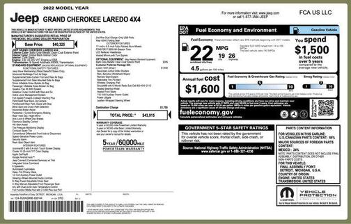 2022 Jeep Grand Cherokee Laredo