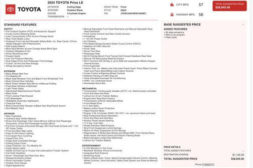 2024 Toyota Prius LE