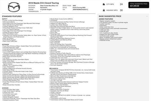 2018 Mazda CX-5 Grand Touring