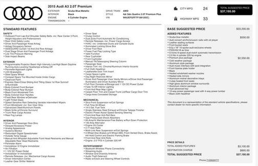 2015 Audi A3 2.0T Premium Plus
