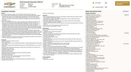 2018 Chevrolet Silverado 1500 2LT