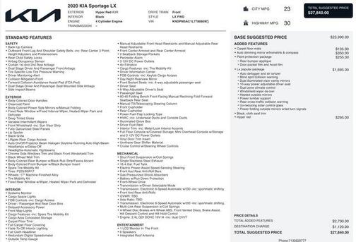 2020 Kia Sportage LX