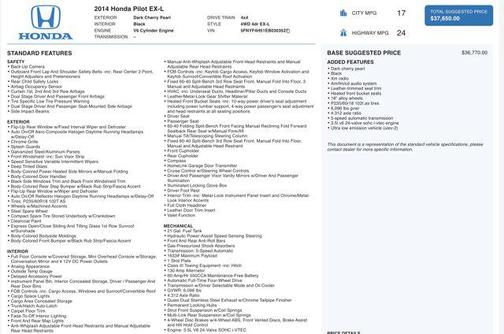 2014 Honda Pilot EX-L