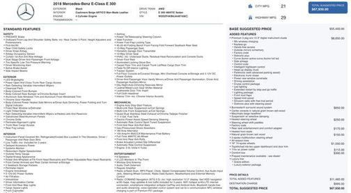 2018 Mercedes-Benz E-Class 4MATIC