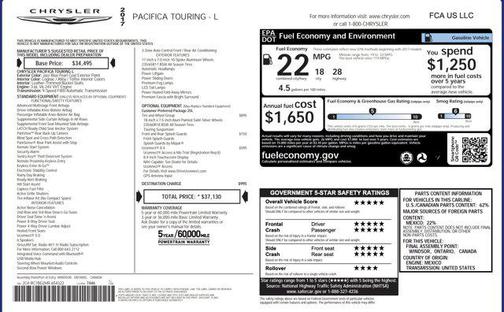 2017 Chrysler Pacifica Touring-L