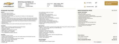 2016 Chevrolet Malibu LS