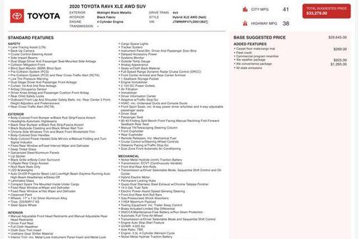 2020 Toyota RAV4 Hybrid XLE