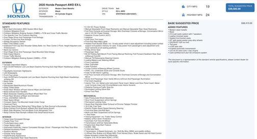 2020 Honda Passport AWD EX-L