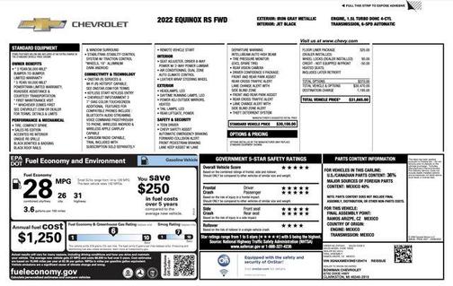 2022 Chevrolet Equinox FWD RS