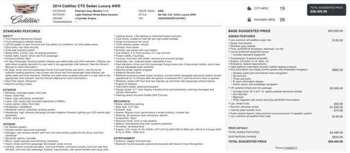 2014 Cadillac CTS 2.0L Turbo Luxury