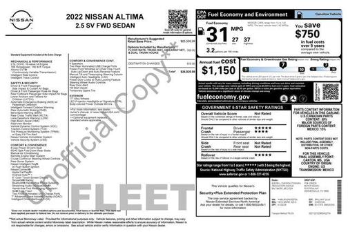2022 Nissan Altima 2.5 SV