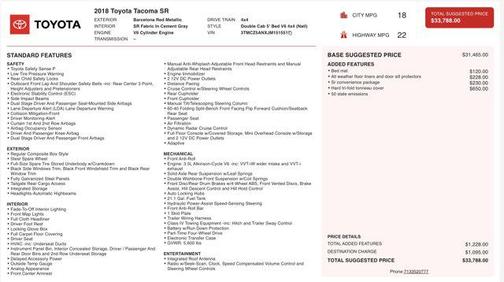 2018 Toyota Tacoma SR5