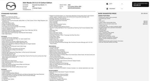 2024 Mazda CX-5 2.5 S Carbon Edition