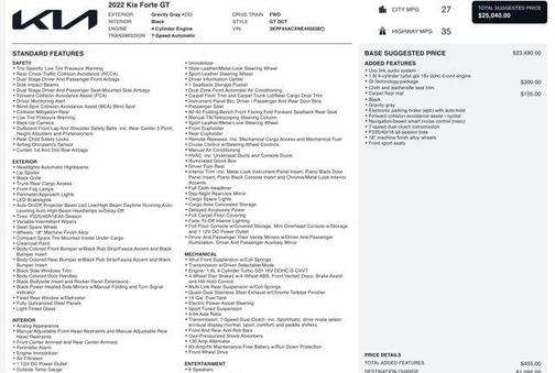 2022 Kia Forte GT
