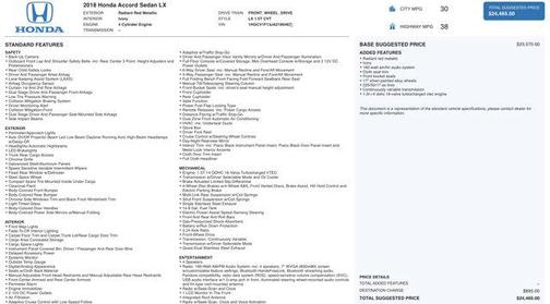 2018 Honda Accord LX