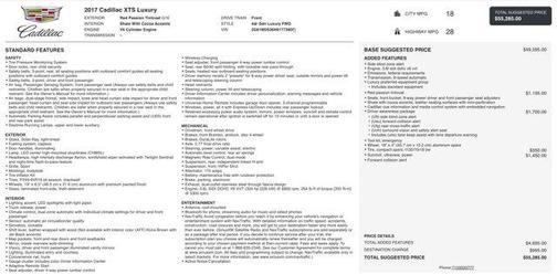 Red Passion Tintcoat 2017 Cadillac XTS Luxury