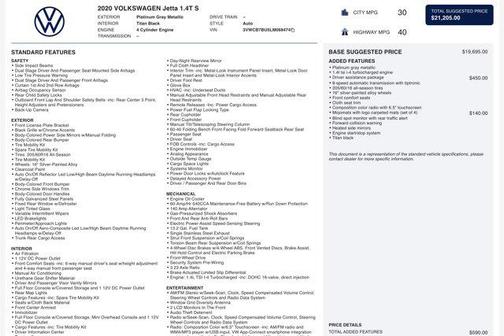2020 Volkswagen Jetta 1.4T S