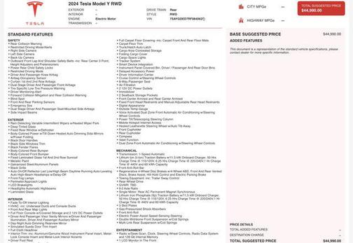 2024 Tesla Model Y RWD *Ltd Avail*