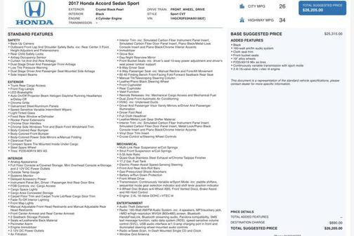 2017 Honda Accord Sport