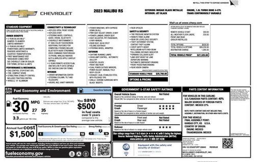 2023 Chevrolet Malibu FWD RS
