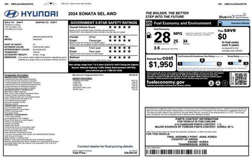 2024 Hyundai SONATA SEL
