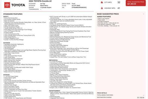 2024 Toyota Corolla LE