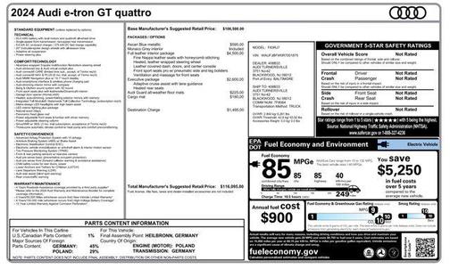 2024 Audi e-tron GT Premium Plus quattro